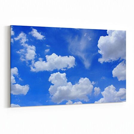 Olla 15666Y Gökyüzü Bulut Görseli  Yatay Kanvas Tablo (Ölçü: 70X50)