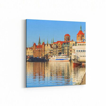 Olla 18310K4 Yapı Görseli Kare 4'lü Kanvas Tablo (Ölçü: 145X145)