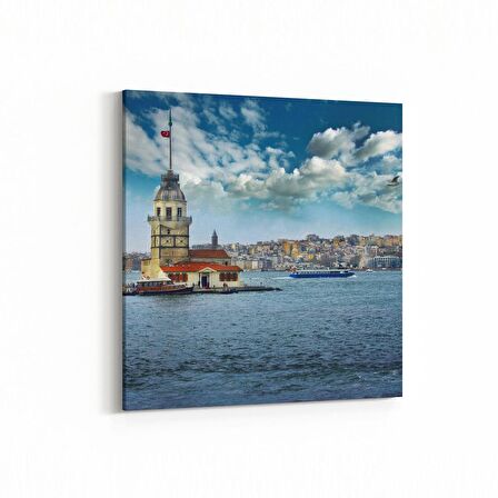 Olla 18936K Yapı Görseli Kare Kanvas Tablo (Ölçü: 60X60)