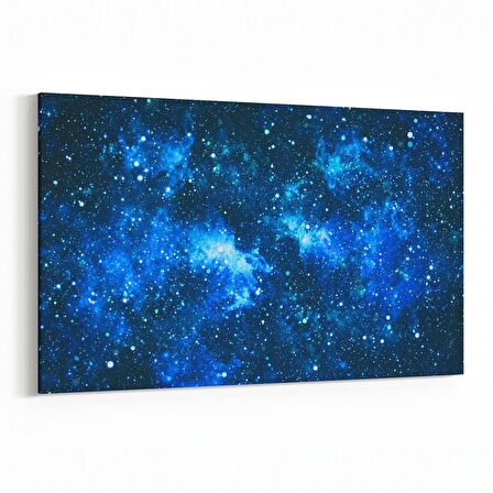 Olla 14809Y Gece Gökyüzü Görseli Yatay Kanvas Tablo (Ölçü: 70X50)