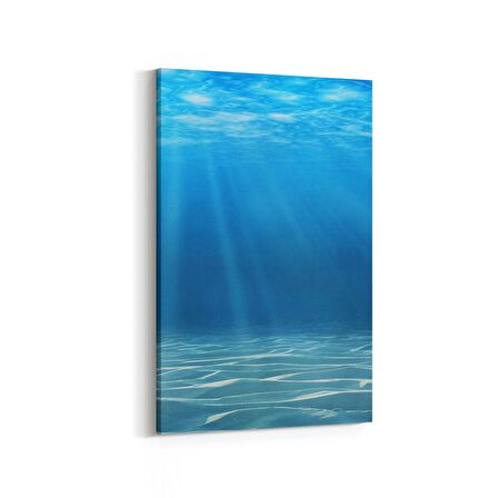 Olla 12904D Deniz / Okyanus Görseli Dikey Kanvas Tablo (Ölçü: 100X150)