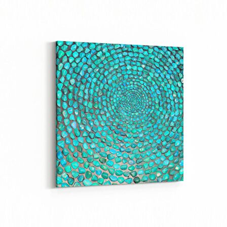 Olla 10297K Abstract Görsel Kare Kanvas Tablo (Ölçü: 25X25)