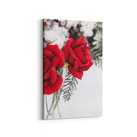 Olla 11565D Çiçek Görseli Dikey Kanvas Tablo (Ölçü: 20X30)