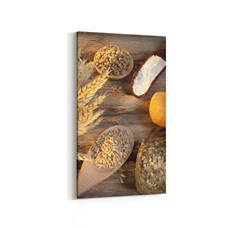 Olla 15045DD Gıda Görseli Dikey Dar Kanvas Tablo (Ölçü: 40X80)