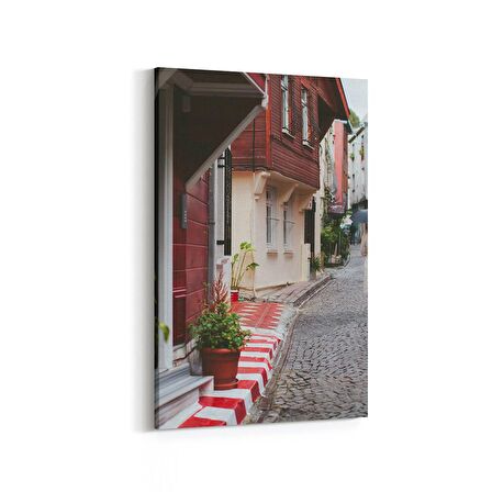 Olla 18551D Yapı Görseli Dikey Kanvas Tablo (Ölçü: 100X150)