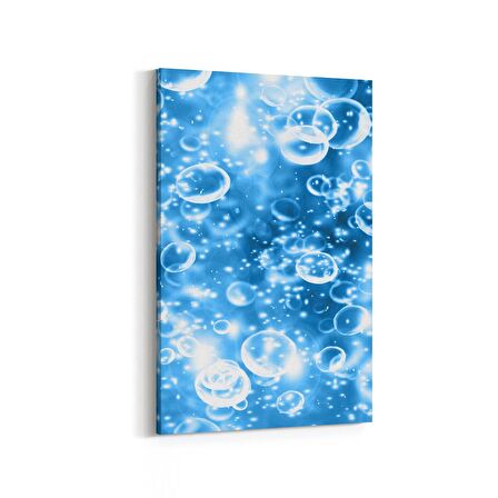 Olla 17223D Su / Damla Görseli Dikey Kanvas Tablo (Ölçü: 100X150)