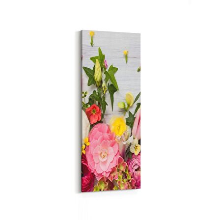Olla 11600DI Çiçek Görseli Dikey İnce Kanvas Tablo (Ölçü: 40X120)