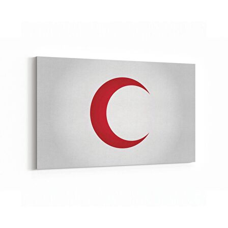 Olla 17561Y Türk Bayrağı Görseli Yatay Kanvas Tablo (Ölçü: 30X20)