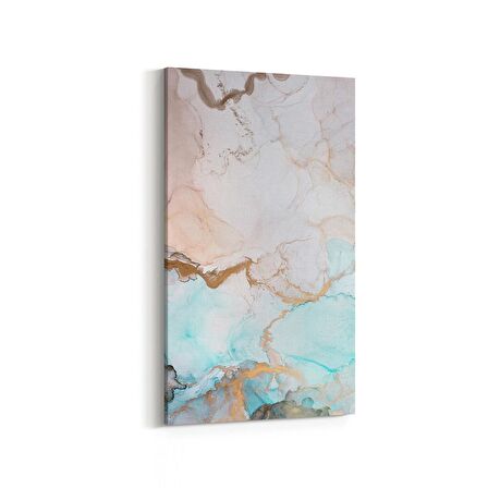 Olla 16680DD Mermer Desen Görsel Dikey Dar Kanvas Tablo (Ölçü: 60X120)