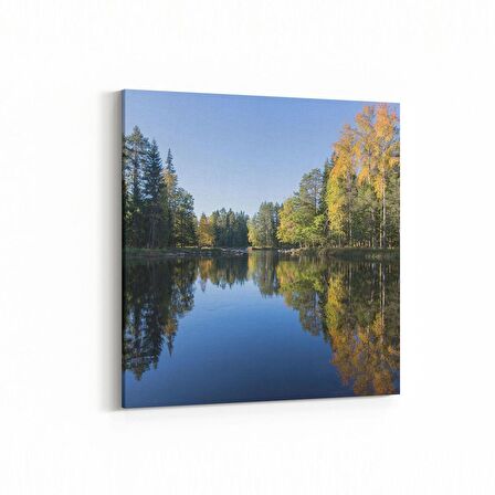 Olla 14142K Doğa / Manzara Görseli Kare Kanvas Tablo (Ölçü: 100X100)