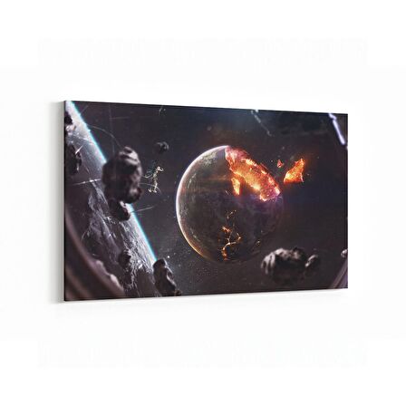 Olla 17688Y Uzay Görseli Yatay Kanvas Tablo (Ölçü: 30X20)