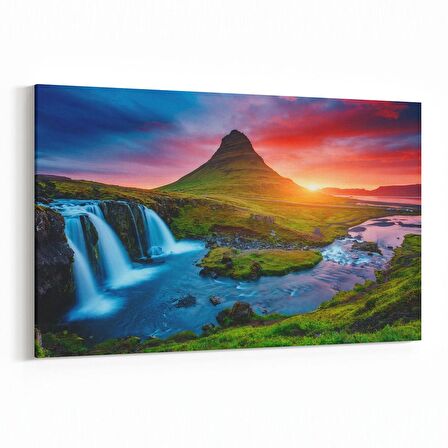 Olla 16053Y Günbatımı Görseli Yatay Kanvas Tablo (Ölçü: 90X60)