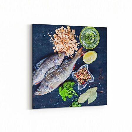 Olla 14987K Gıda Görseli Kare Kanvas Tablo (Ölçü: 25X25)