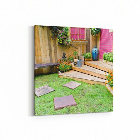 Olla 18980K Yapı Görseli Kare Kanvas Tablo (Ölçü: 60X60)