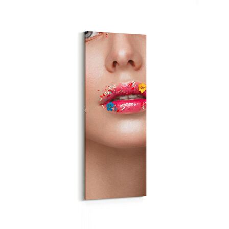 Olla 16759DI Model / Manken Görseli Dikey İnce Kanvas Tablo (Ölçü: 40X120)