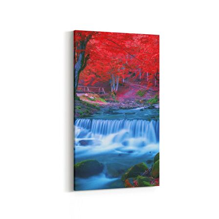 Olla 14129DD Doğa / Manzara Görseli Dikey Dar Kanvas Tablo (Ölçü: 40X80)