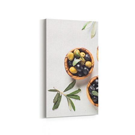 Olla 15266DD Gıda Görseli Dikey Dar Kanvas Tablo (Ölçü: 40X80)