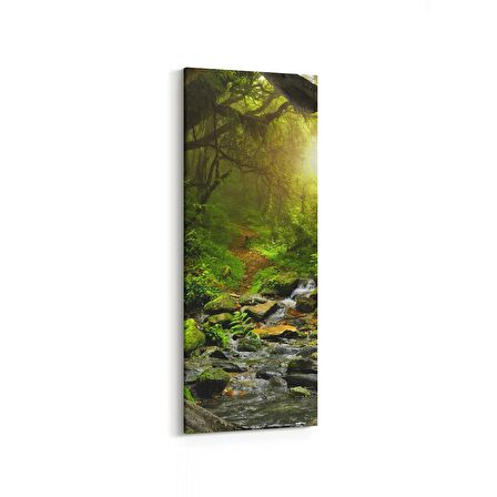 Olla 14132DI Doğa / Manzara Görseli Dikey İnce Kanvas Tablo (Ölçü: 40X120)
