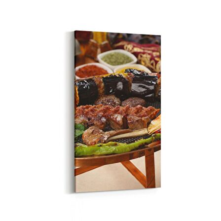 Olla 15064DD Gıda Görseli Dikey Dar Kanvas Tablo (Ölçü: 30X60)