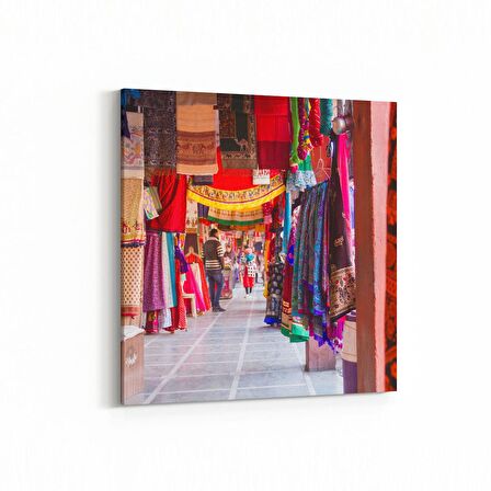 Olla 18869K Yapı Görseli Kare Kanvas Tablo (Ölçü: 25X25)
