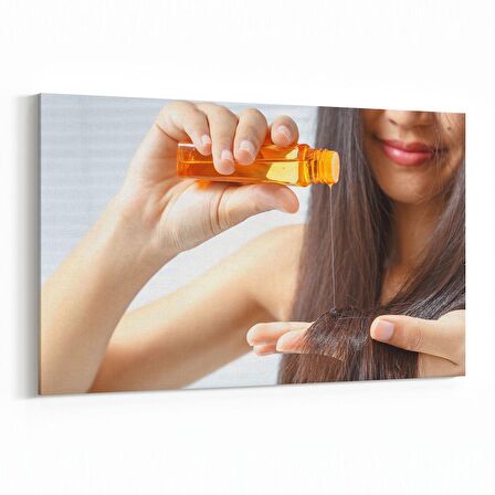 Olla 16328Y Kuaför / Berber Görseli Yatay Kanvas Tablo (Ölçü: 45X30)