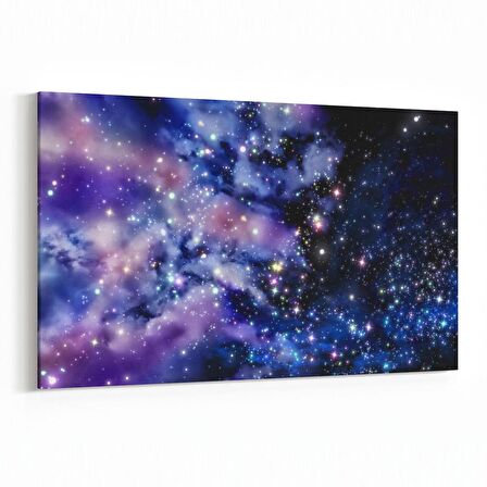 Olla 14680Y Gece Gökyüzü Görseli Yatay Kanvas Tablo (Ölçü: 120X80)