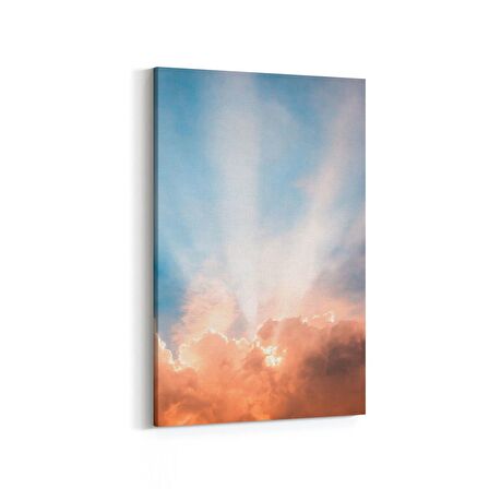 Olla 15970D Günbatımı Görseli Dikey Kanvas Tablo (Ölçü: 60X90)