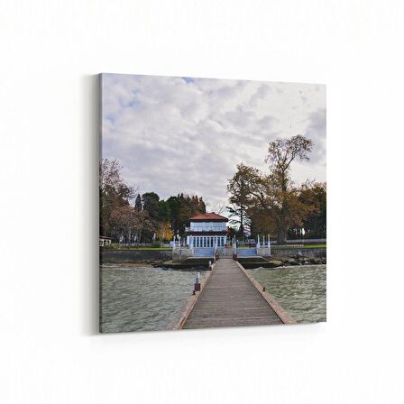 Olla 17883K Yapı Görseli Kare Kanvas Tablo (Ölçü: 25X25)