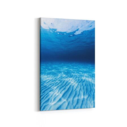 Olla 12911D Deniz / Okyanus Görseli Dikey Kanvas Tablo (Ölçü: 100X150)