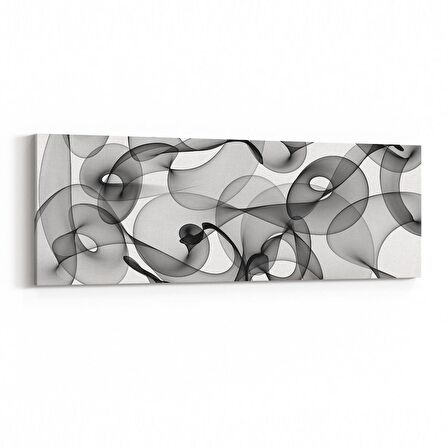 Olla 10175YI Abstract Görsel Yatay İnce Kanvas Tablo (Ölçü: 90X30)
