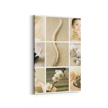 Olla 17093D Spa / Masaj Görseli Dikey Kanvas Tablo (Ölçü: 70X105)
