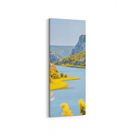 Olla 13408DI Doğa / Manzara Görseli Dikey İnce Kanvas Tablo (Ölçü: 40X120)