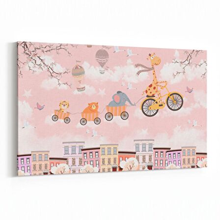 Olla 12743Y Çocuk Odası Görseli Yatay Kanvas Tablo (Ölçü: 45X30)