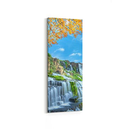 Olla 13378DI Doğa / Manzara Görseli Dikey İnce Kanvas Tablo (Ölçü: 40X120)