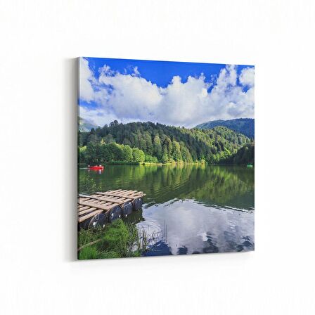 Olla 14384K Doğa / Manzara Görseli Kare Kanvas Tablo (Ölçü: 25X25)