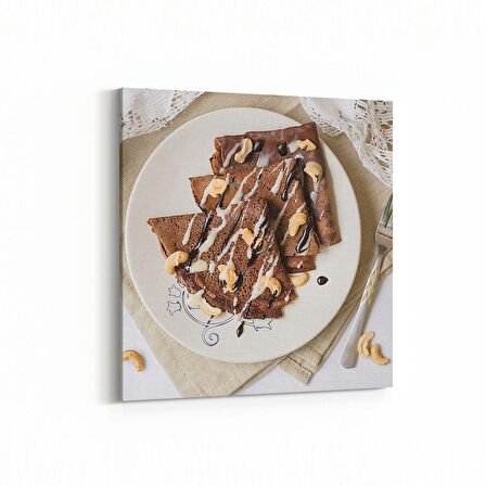 Olla 15014K Gıda Görseli Kare Kanvas Tablo (Ölçü: 30X30)