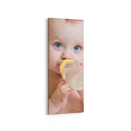 Olla 16860DI Model / Manken Görseli Dikey İnce Kanvas Tablo (Ölçü: 40X120)