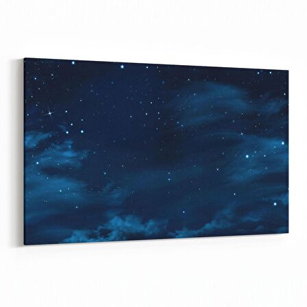 Olla 14741Y Gece Gökyüzü Görseli Yatay Kanvas Tablo (Ölçü: 30X20)