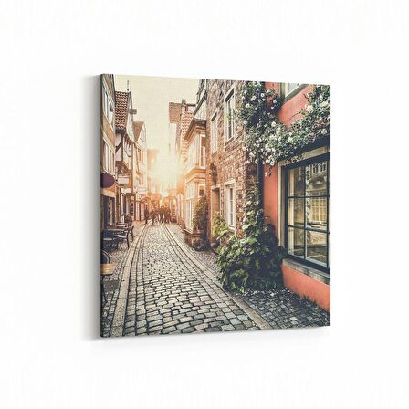 Olla 18286K Yapı Görseli Kare Kanvas Tablo (Ölçü: 30X30)