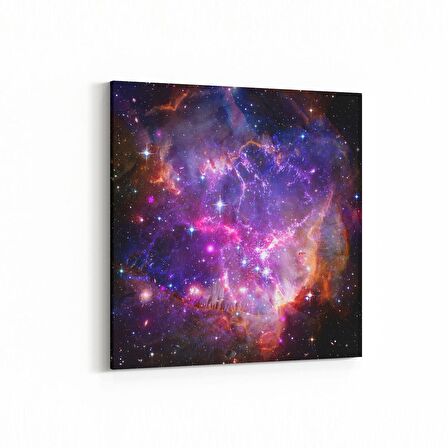 Olla 17686K Uzay Görseli Kare Kanvas Tablo (Ölçü: 25X25)