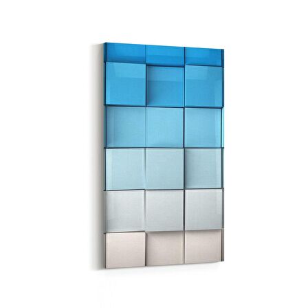 Olla 10056DD Abstract 3 Boyut Görsel Dikey Dar Kanvas Tablo (Ölçü: 30X60)