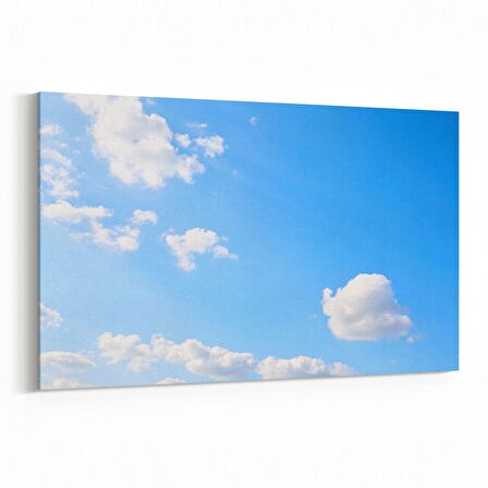 Olla 15487Y Gökyüzü Bulut Görseli  Yatay Kanvas Tablo (Ölçü: 150X100)