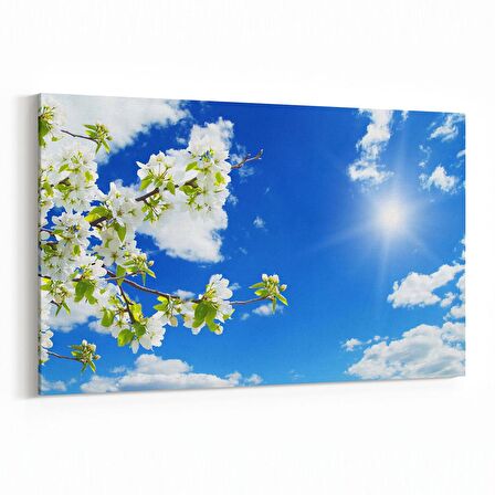 Olla 10586Y Ağaç Görseli Yatay Kanvas Tablo (Ölçü: 90X60)