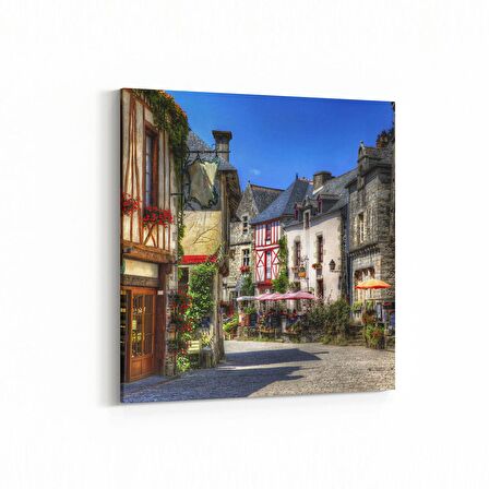 Olla 18408K4 Yapı Görseli Kare 4'lü Kanvas Tablo (Ölçü: 65X65)