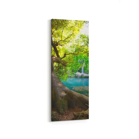 Olla 14497DI Doğa / Manzara Görseli Dikey İnce Kanvas Tablo (Ölçü: 30X90)