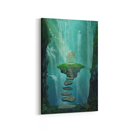 Olla 14083D Doğa / Manzara Görseli Dikey Kanvas Tablo (Ölçü: 60X90)