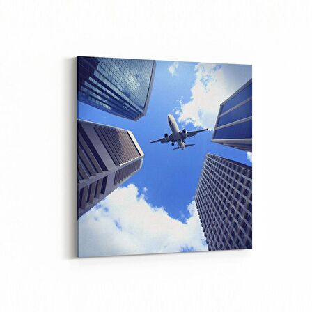 Olla 18039K Yapı Görseli Kare Kanvas Tablo (Ölçü: 25X25)