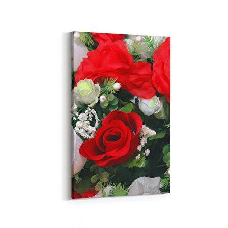 Olla 11554D Çiçek Görseli Dikey Kanvas Tablo (Ölçü: 100X150)