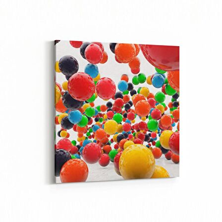 Olla 10422K Abstract Görsel Kare Kanvas Tablo (Ölçü: 30X30)