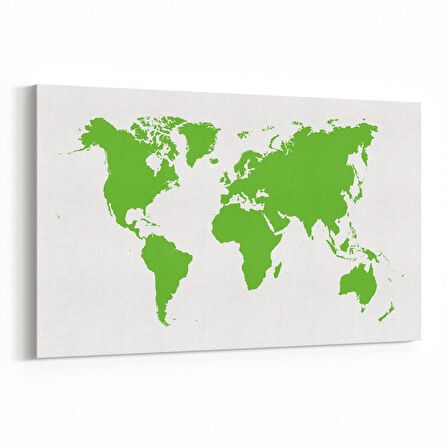 Olla 16237Y Harita Görseli Yatay Kanvas Tablo (Ölçü: 120X80)